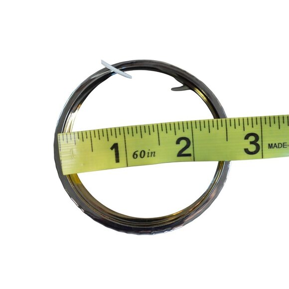 14th & Union Gold & Silver-Toned Nickel Free Bangle Bracelets set of 6 - Picture 5 of 7